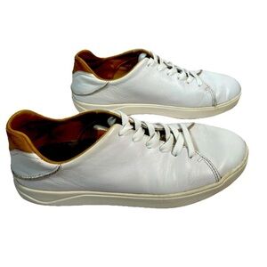 Olukai Lae'ahi li 'ili Leather Sneaker In White Comfort Men’s Sz 9.5 Athliesure